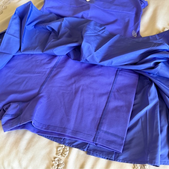 NWT Free People FP Movement Swing Of Things Skortsie Dress Neon Purple Shorts - Picture 9 of 12
